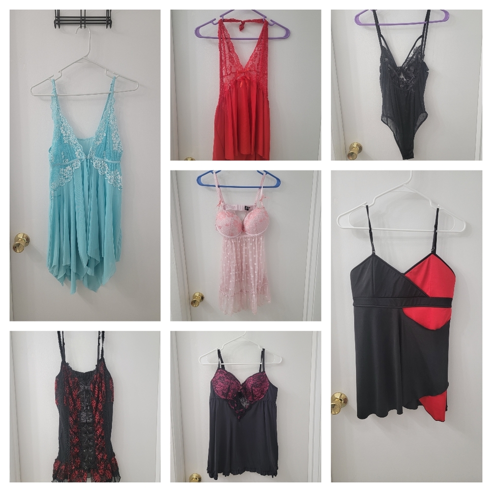 8 outfits! Boudoir Lingerie and Nighties